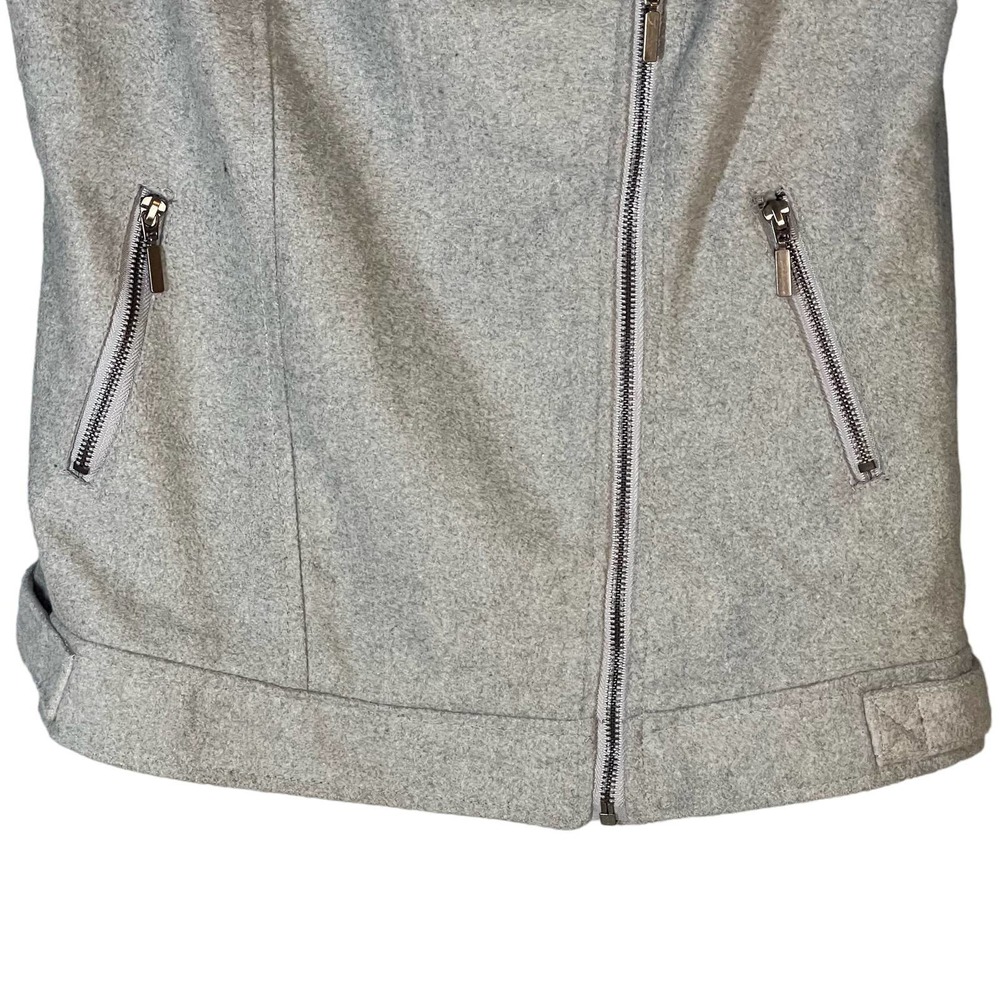 Yoki NY Outerwear Moto gray jacket coat Sz M RN 125639 - Picture 3 of 9